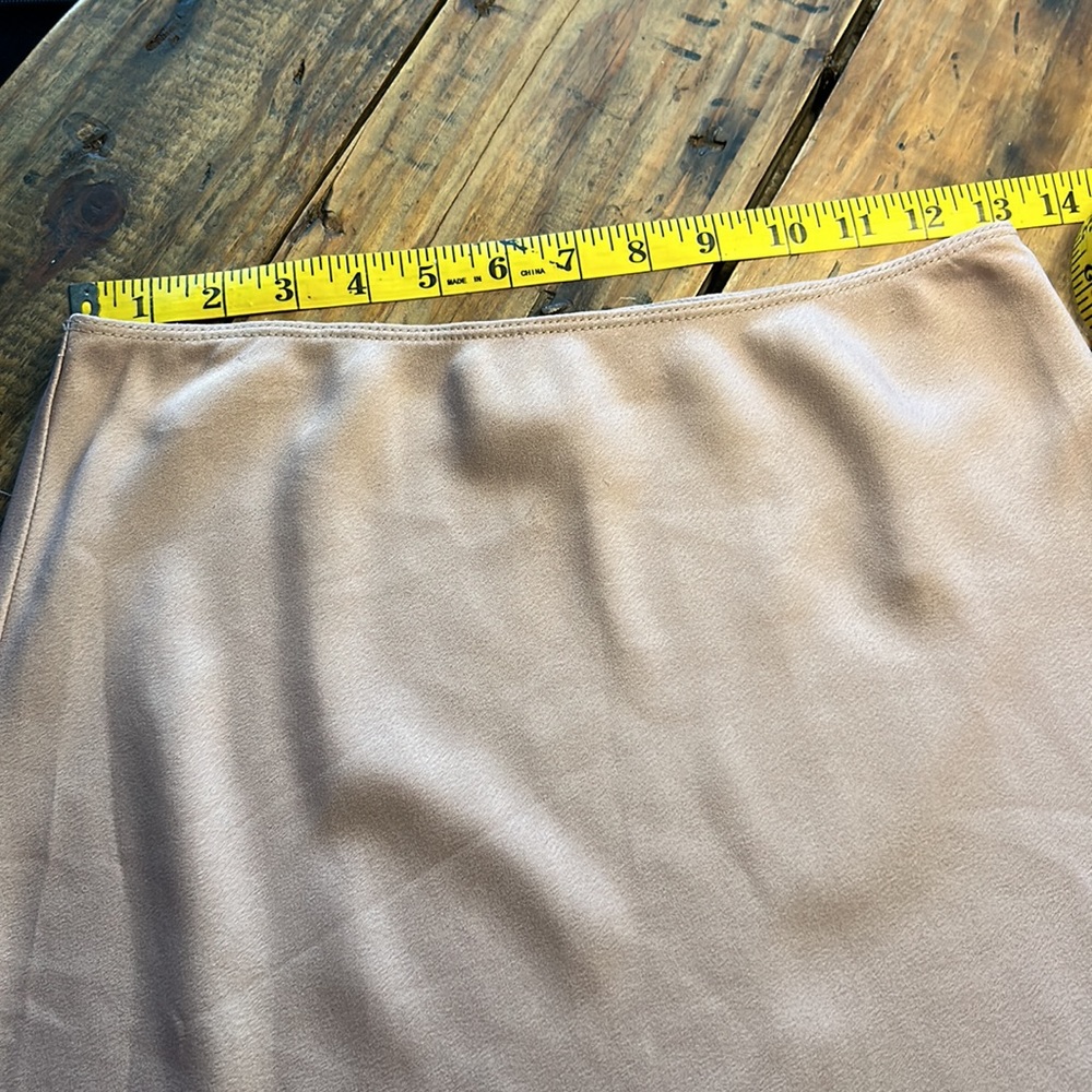 TopShop 90”s trend Blush Pink Midi Slip Skirt - Picture 6 of 7